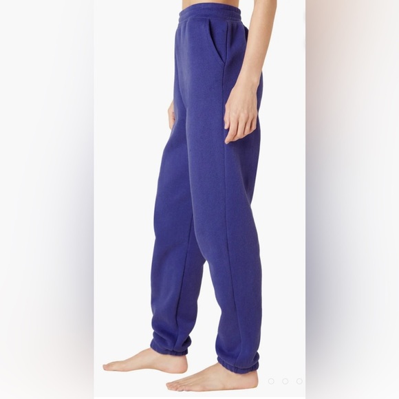 NWT Beyond Yoga WFH Fleece Sweatpant Sapphire Blue Size S - Picture 4 of 16